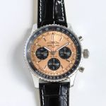 Breitling 43MM in Diameter B01 Movement Men's Mechanical Rose Gold Wrist Watch